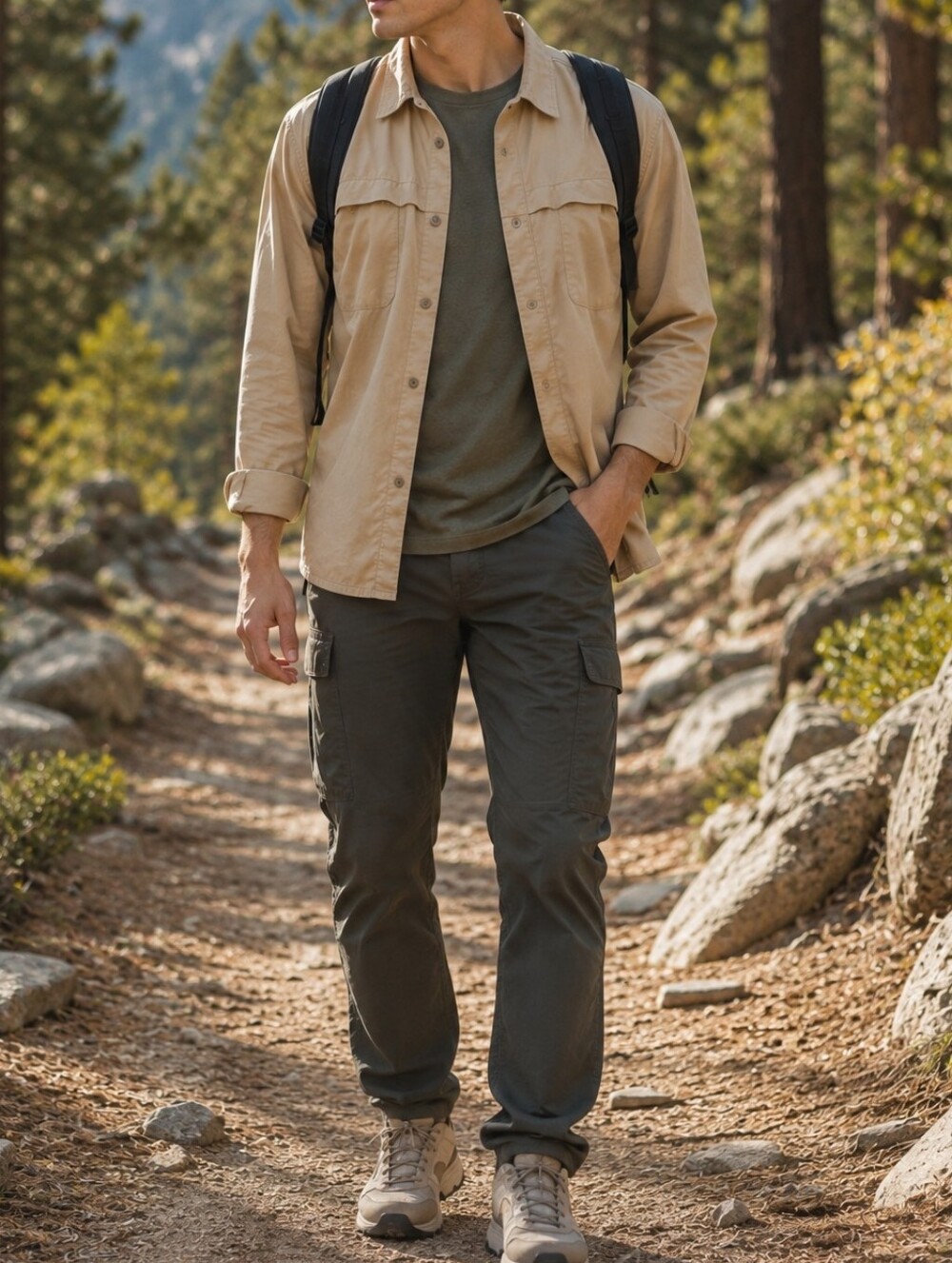 Mountain Equipment Beige Lightweight Ventilated Outdoor Hiking Shirt Jacket